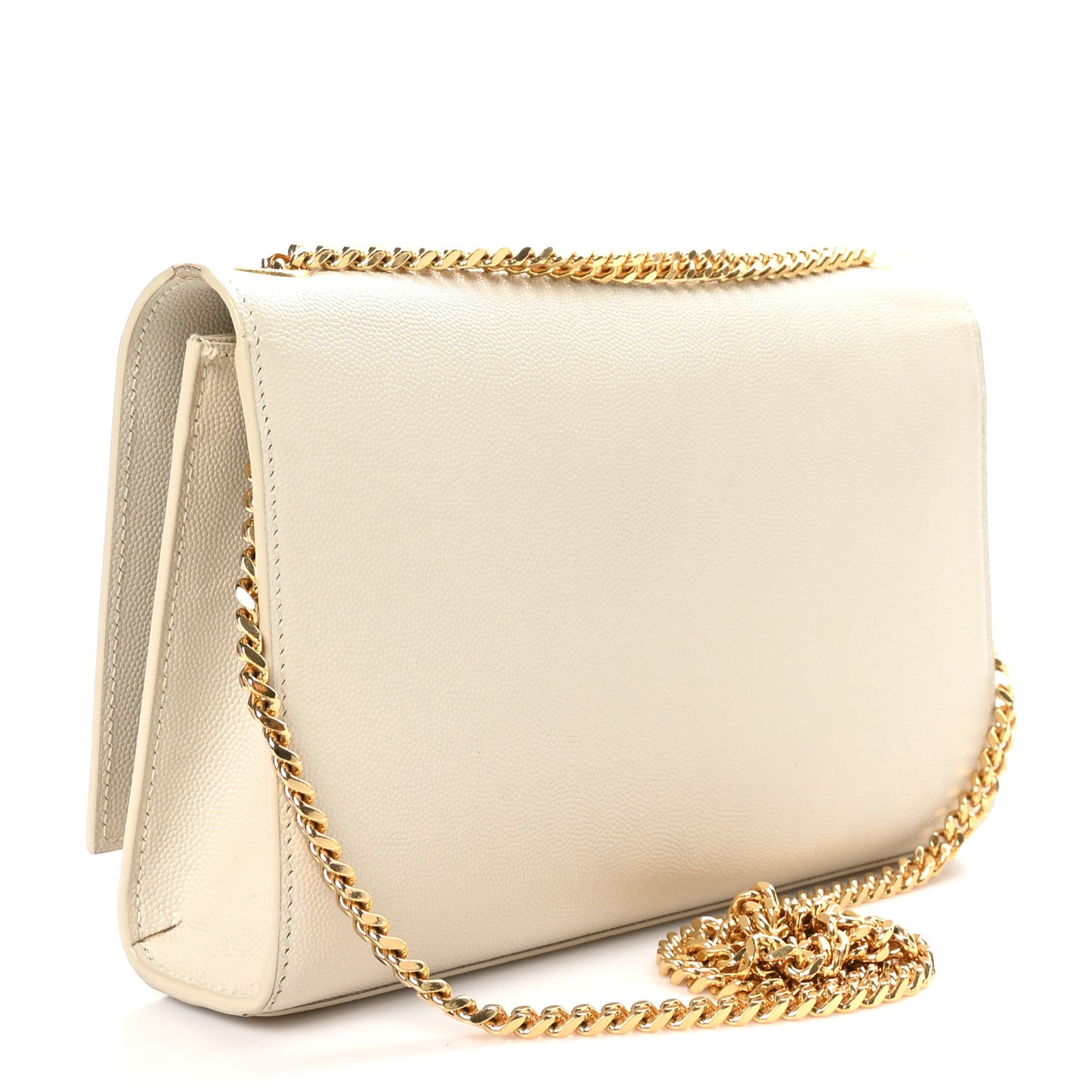 Grain De Poudre Medium Classic Monogram Kate Satchel Crema Soft