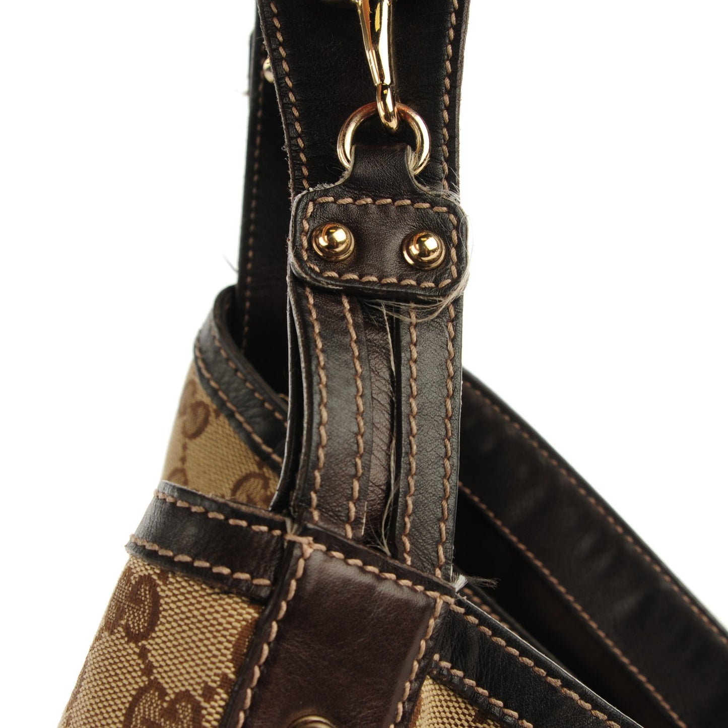 Monogram Large Wave Hobo Dark Brown