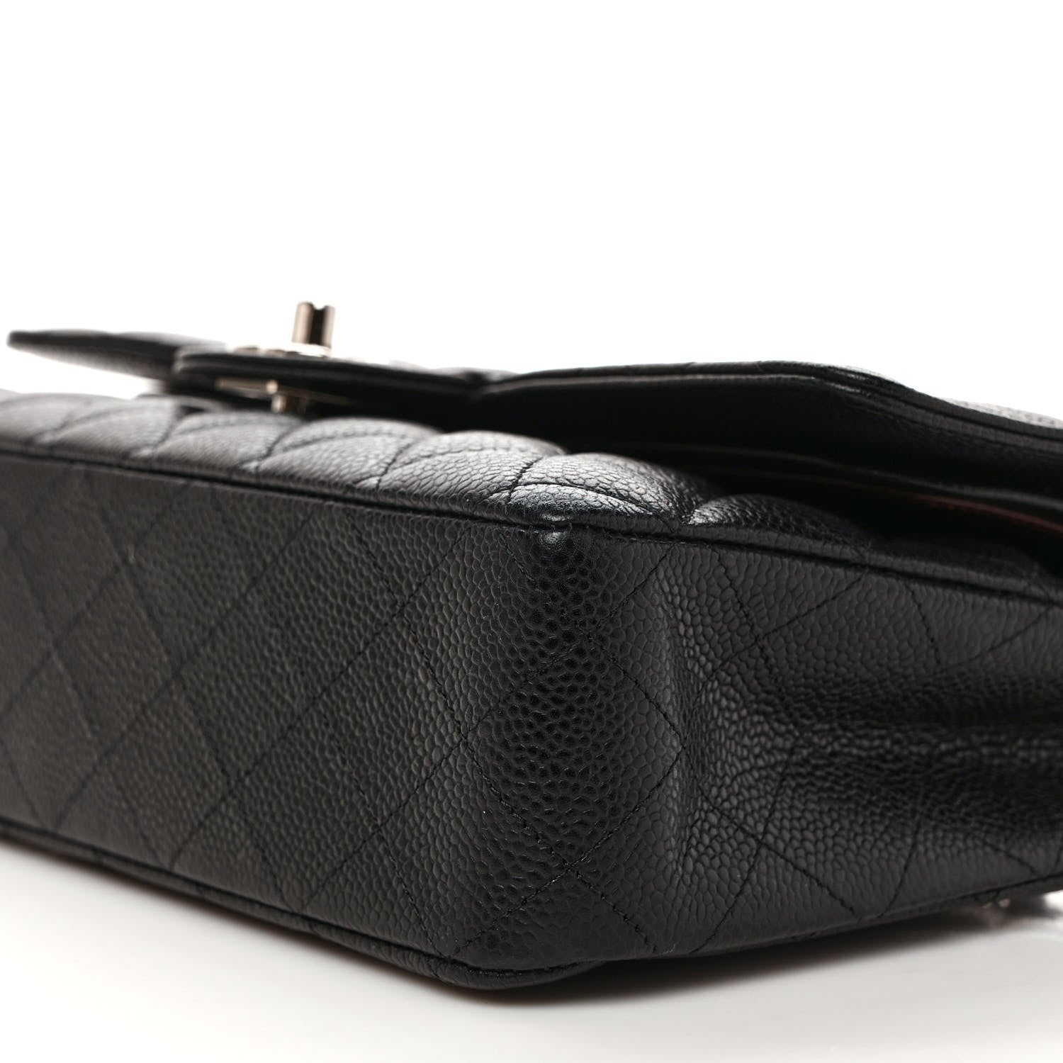 Chanel Caviar Quilted Medium Double Flap Black 9 of 10