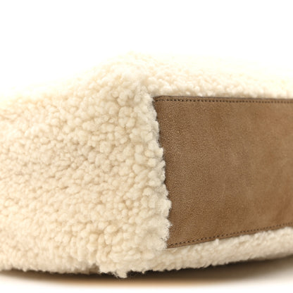 Telfar X UGG Suede Shearling Medium Shopping Bag Natural 9 of 10