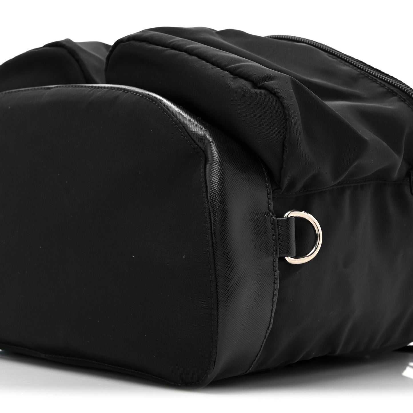 Tessuto Nylon Saffiano Vela Backpack Black