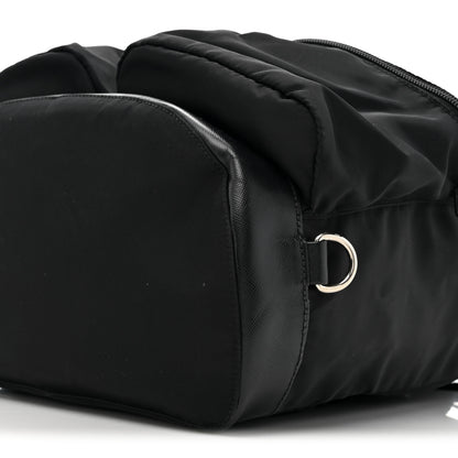 Prada Tessuto Nylon Saffiano Vela Backpack Black 10 of 12