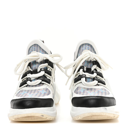 Louis Vuitton Calfskin Nylon LV Pop Archlight Sneaker 36 Blue 3 of 8