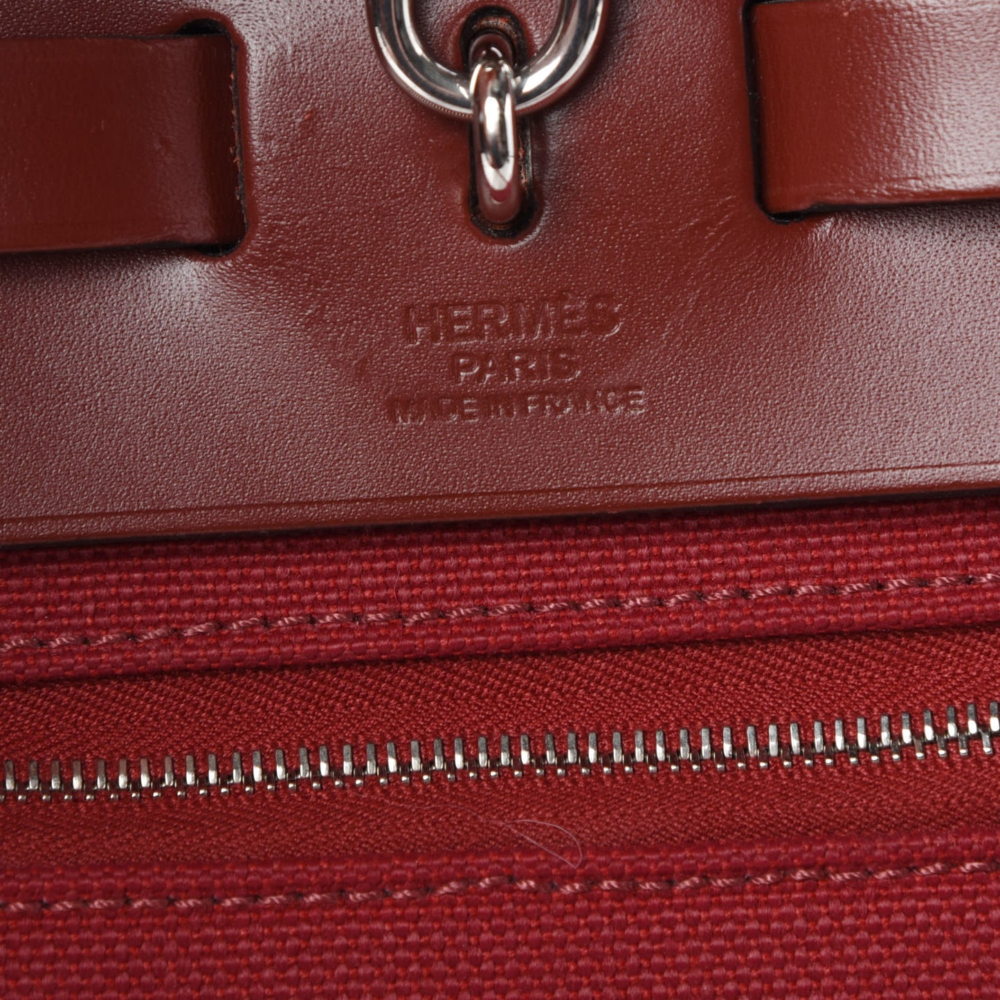 Vache Hunter Toile Herbag Zip 31 PM Rouge Grenat Rouge H