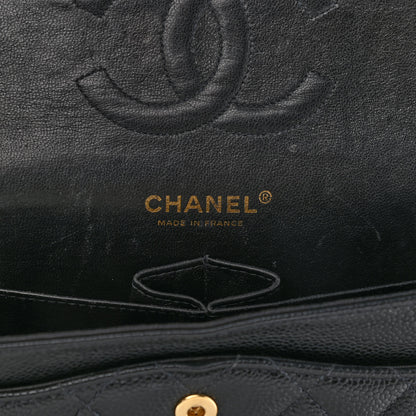Chanel Caviar Quilted Medium Double Flap Black 7 of 12