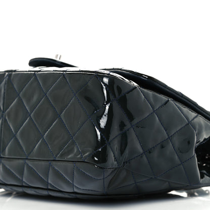 Chanel Patent Quilted Jumbo Single Flap Navy 11 of 18