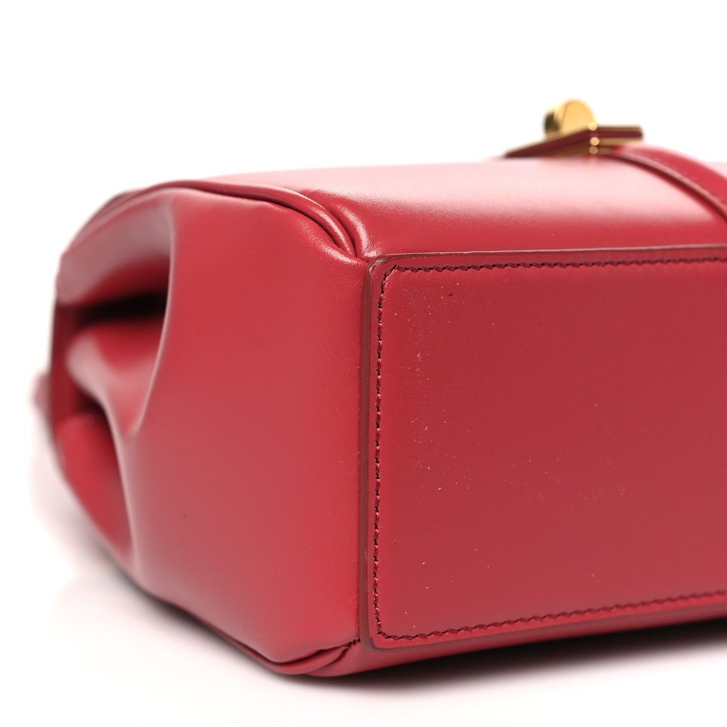Satinated Calfskin Mini 16 Top Handle Bag Raspberry