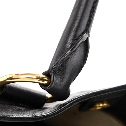 Prada Soft Calfskin Two Way Tote Black 21 of 27
