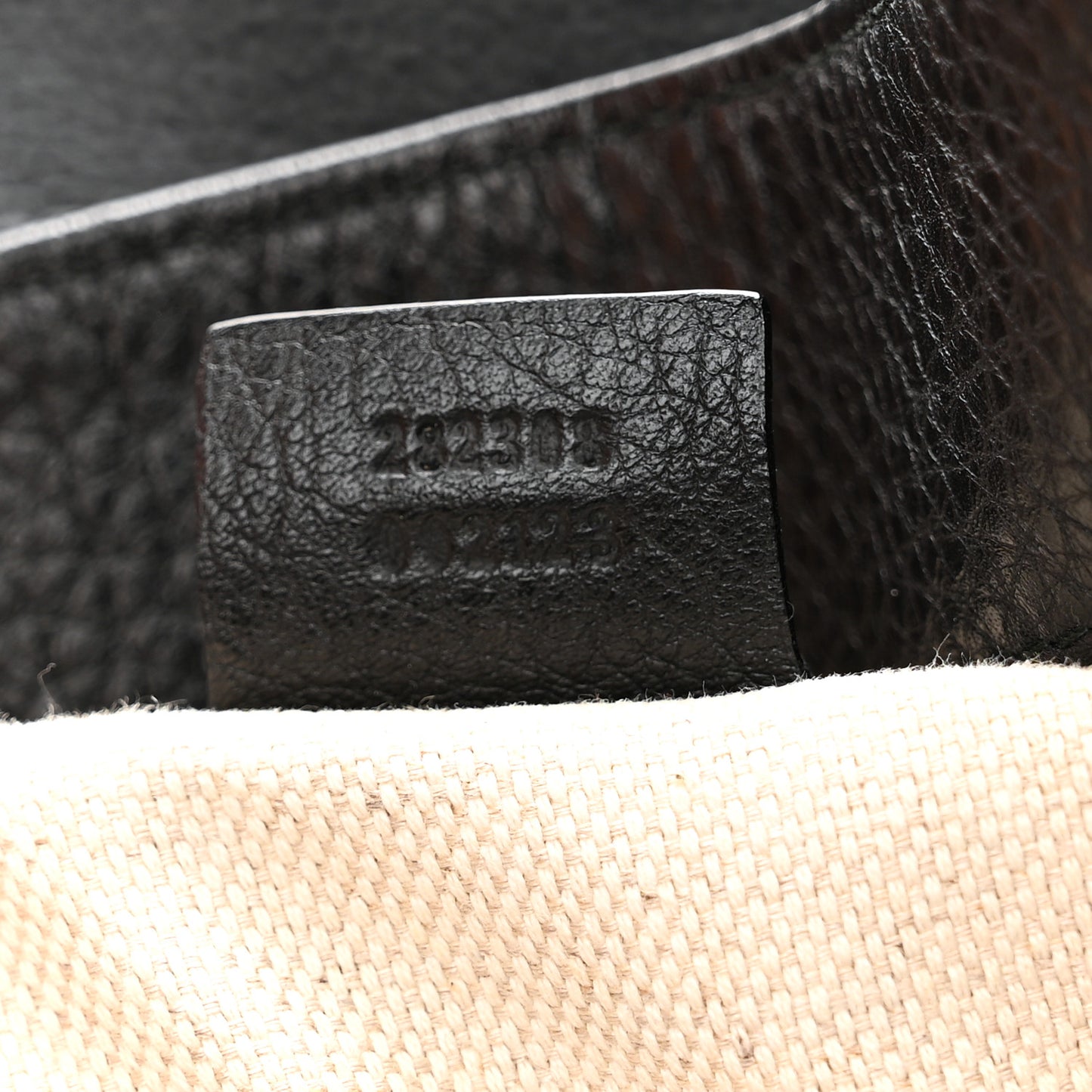 Pebbled Calfskin Large Soho Shoulder Bag Black