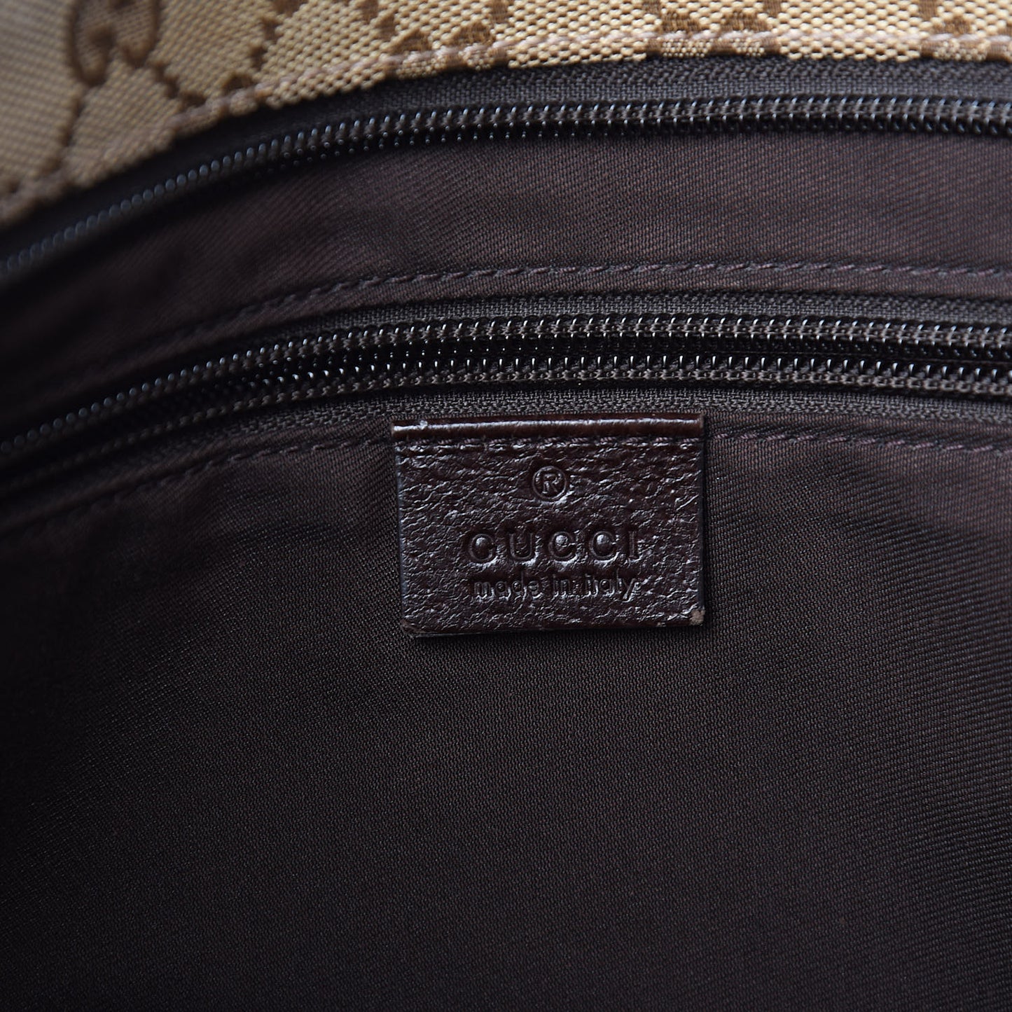 Monogram Web Medium Flat Messenger Bag Brown
