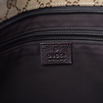 Gucci Monogram Web Medium Flat Messenger Bag Brown 6 of 10
