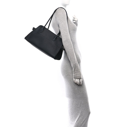 The Row Grained Calfskin Margaux Shoulder 12 Black 2 of 9