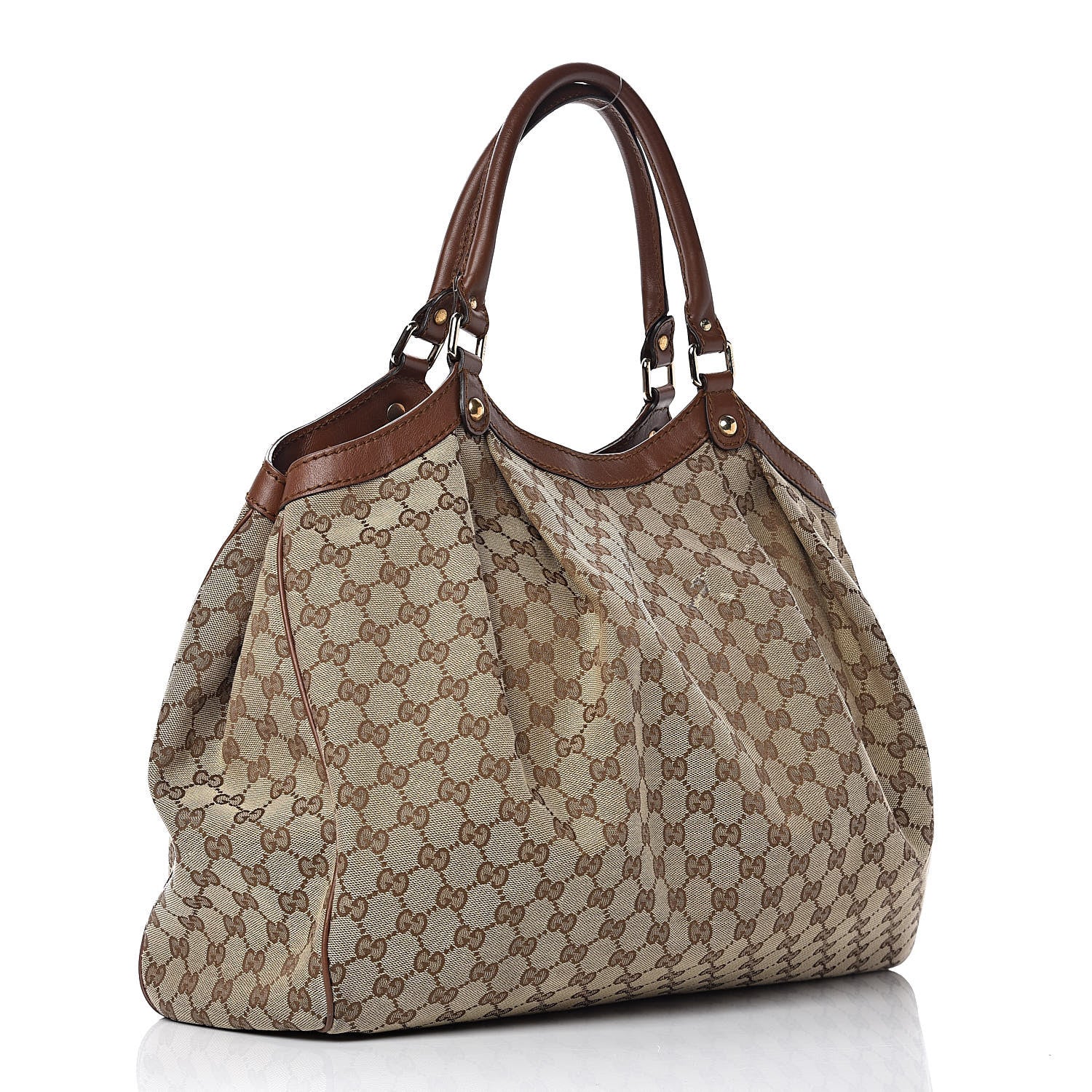 Gucci Monogram Large Sukey Tote Brown 3 of 15