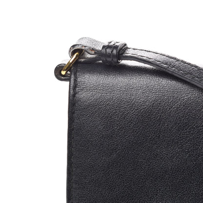 Prada Soft Calf Crossbody Wallet Black Fuoco 8 of 13
