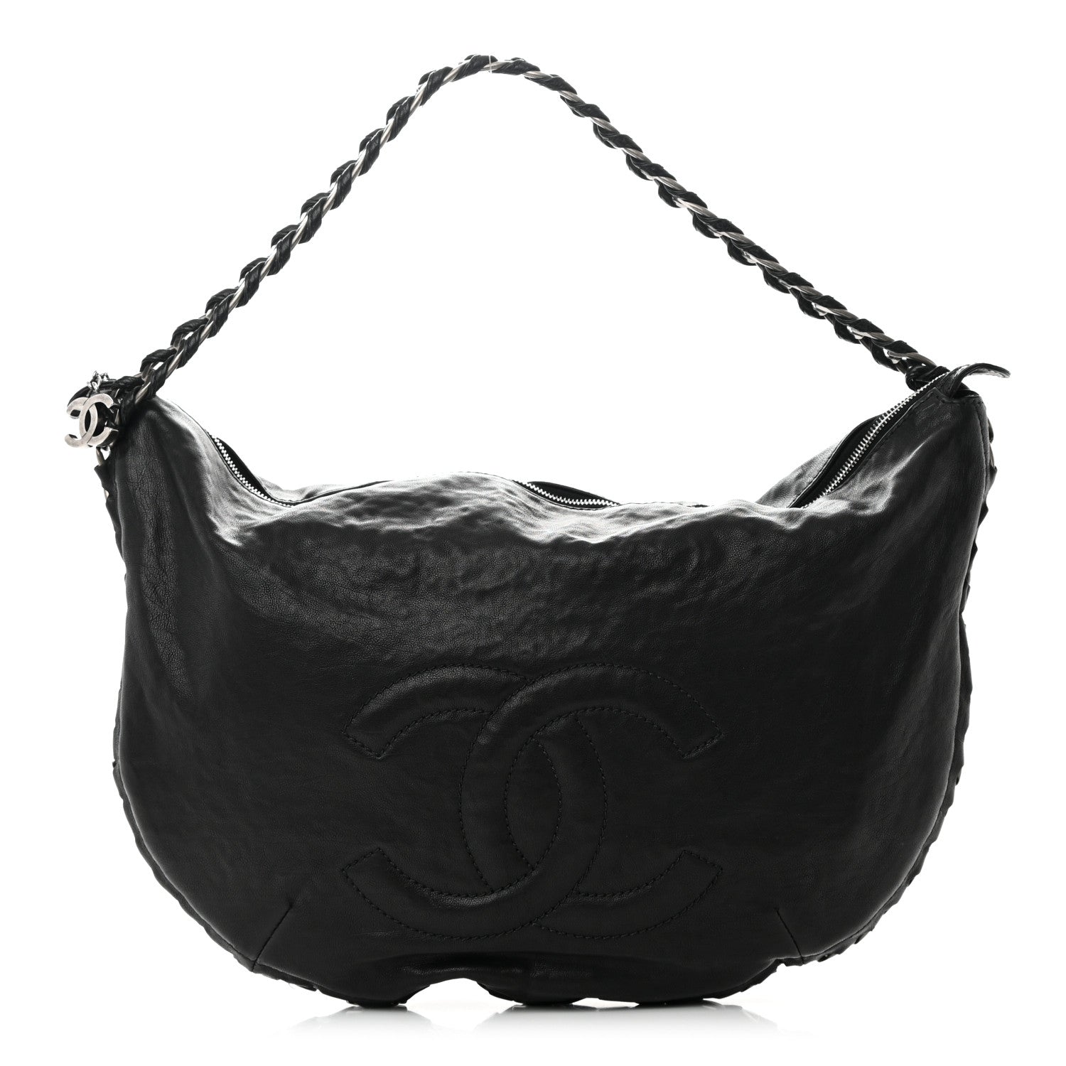 Chanel Calfskin Modern Chain Hobo Black 1 of 12