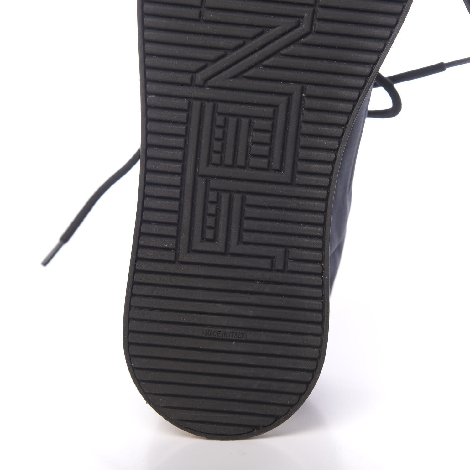 Fendi Nylon Womens FFreedom Sneakers 36.5 Blue Scuro Black White 6 of 9