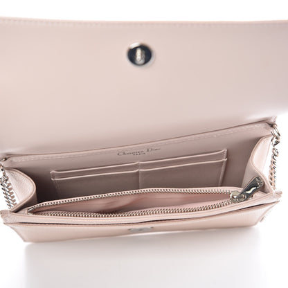 Christian Dior Grained Calfskin Diorama Wallet on Chain Pouch Nude 5 of 11