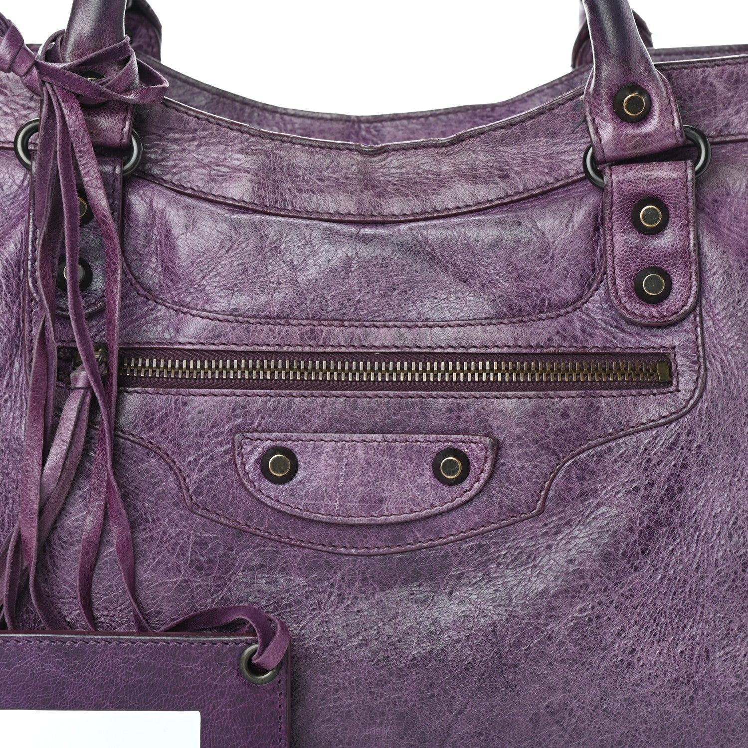 Balenciaga Agneau Classic Hardware City Raisin 7 of 12