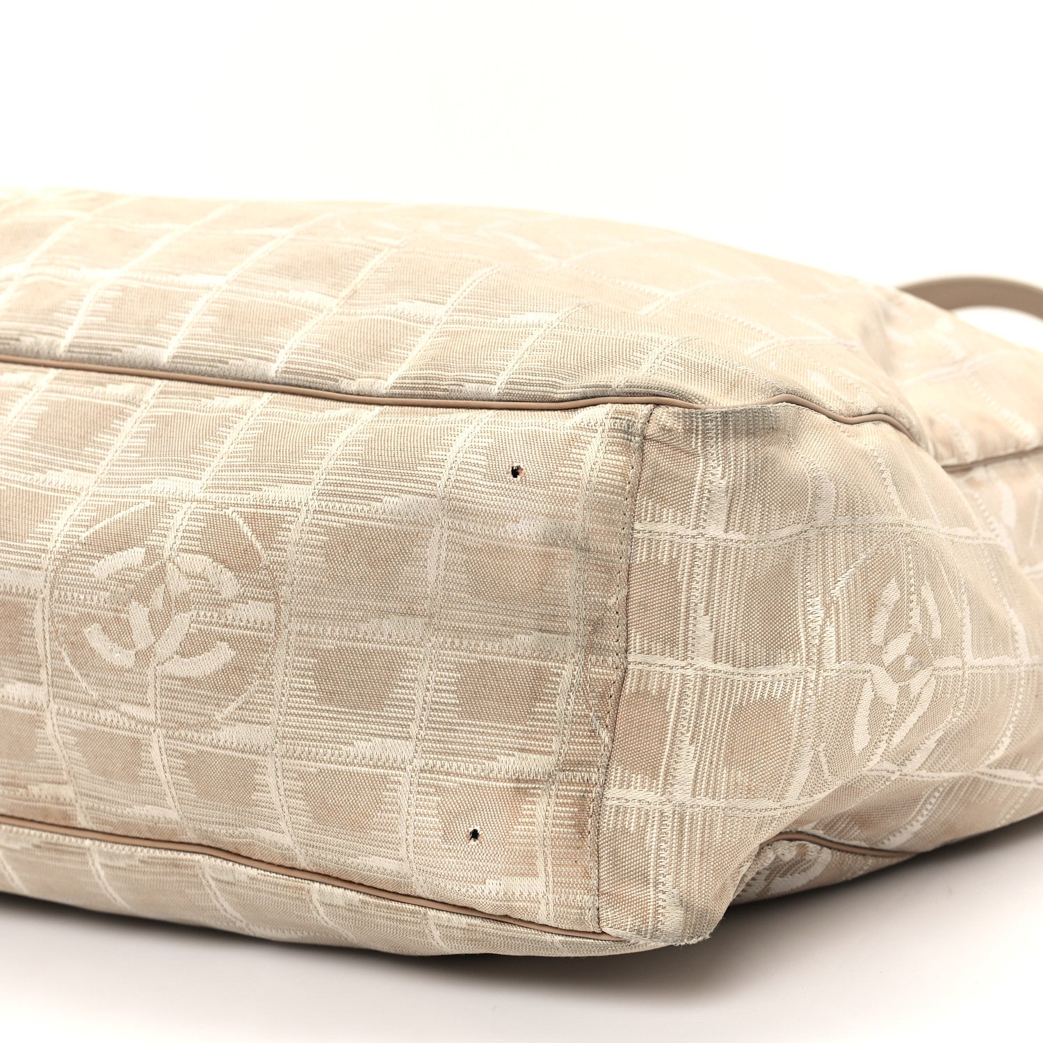 Chanel Nylon Travel Large Tote Beige 10 of 12