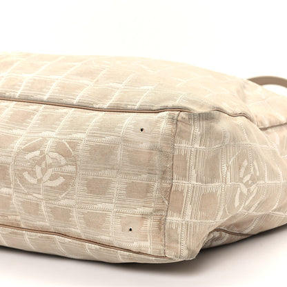 Chanel Nylon Travel Large Tote Beige 10 of 12