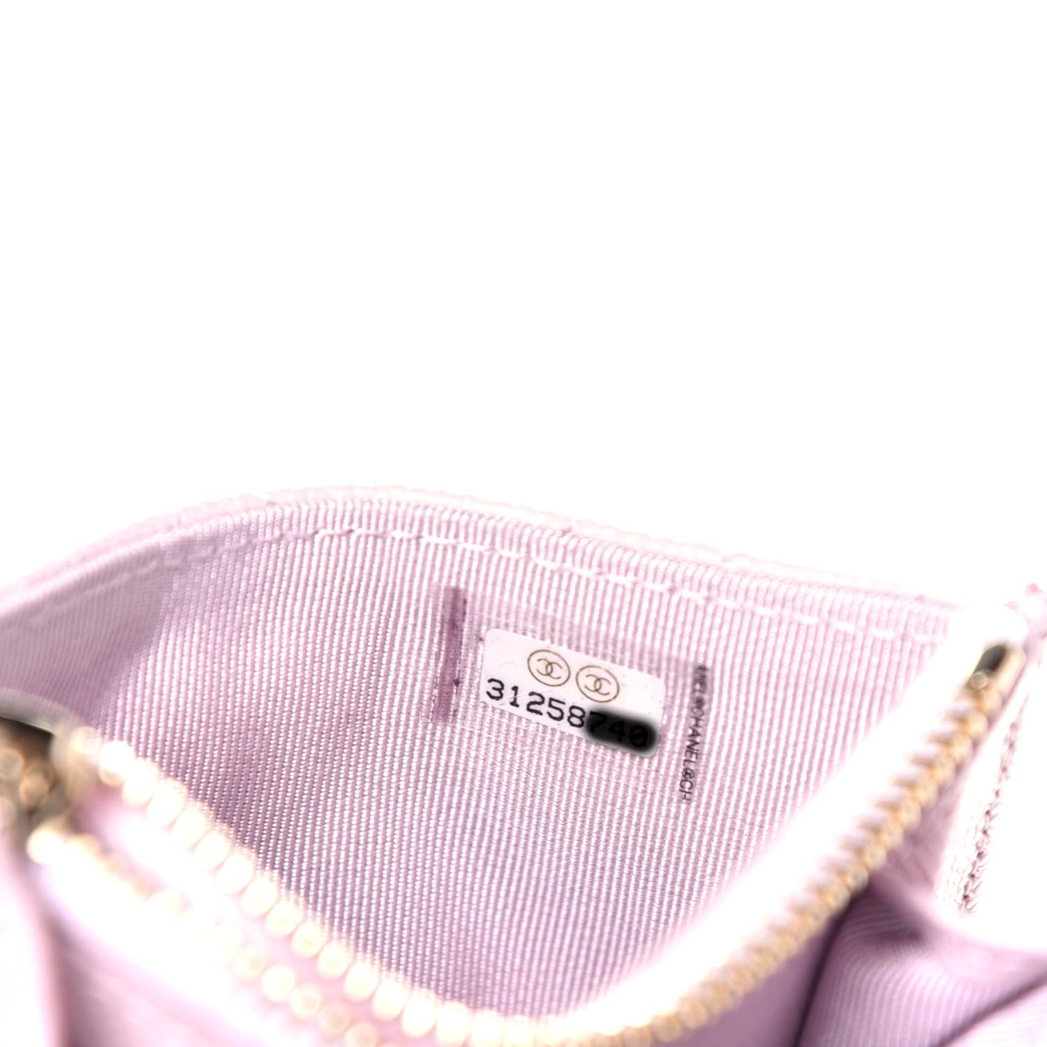 Chanel Caviar Quilted CC Zip Card Holder Light Pink 7 of 8
