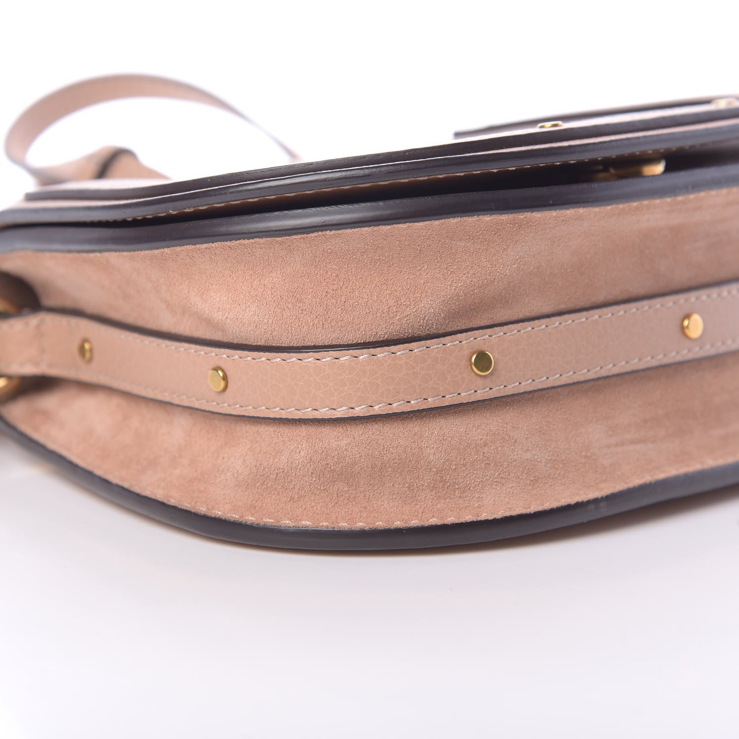 Chloe Calfskin Suede Small Nile Bracelet Bag Biscotti Beige 9 of 12
