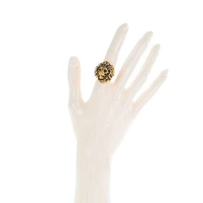 Saint Laurent Lion Ring 6 Gold 2 of 5