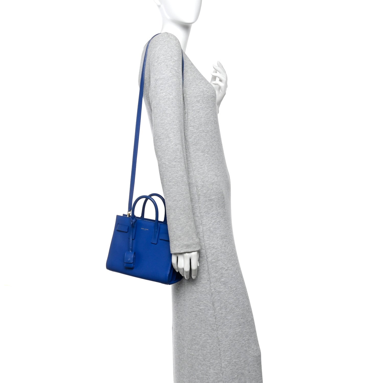 Saint Laurent Calfskin Nano Sac De Jour Royal Blue 2 of 12