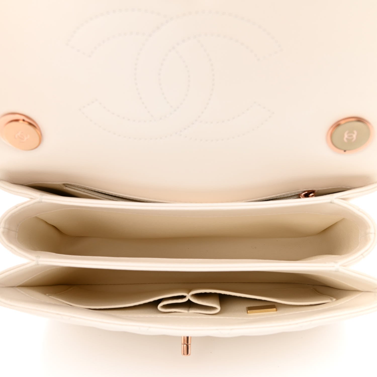 Chanel Lambskin Quilted Small Trendy CC Dual Handle Flap Bag White 5 of 12