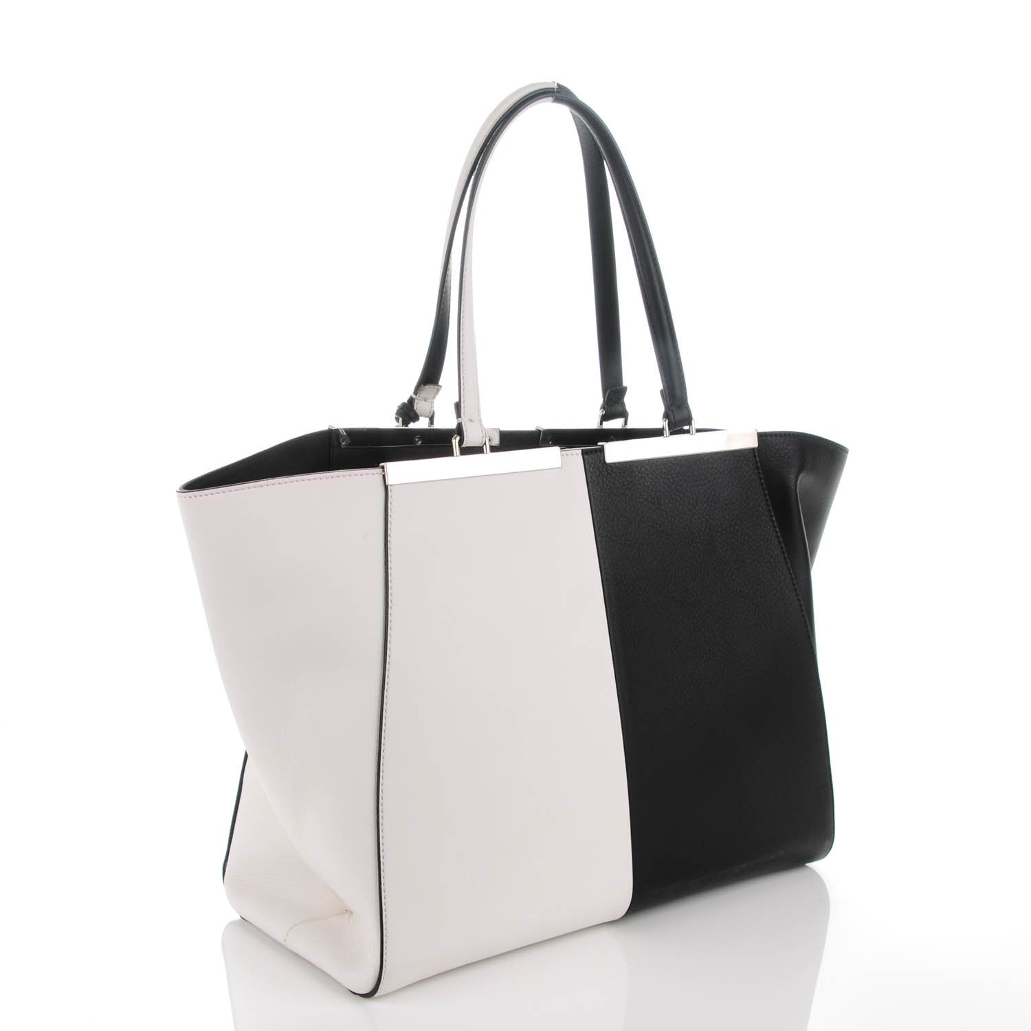 Fendi Vitello Circuit Inlay Large 3Jours Tote Black Multicolor 3 of 8
