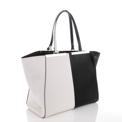 Fendi Vitello Circuit Inlay Large 3Jours Tote Black Multicolor 3 of 8