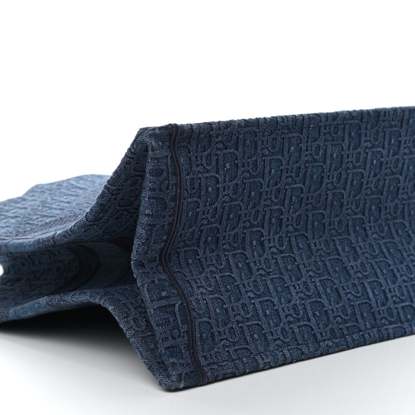 Oblique Denim Book Tote Denim Blue