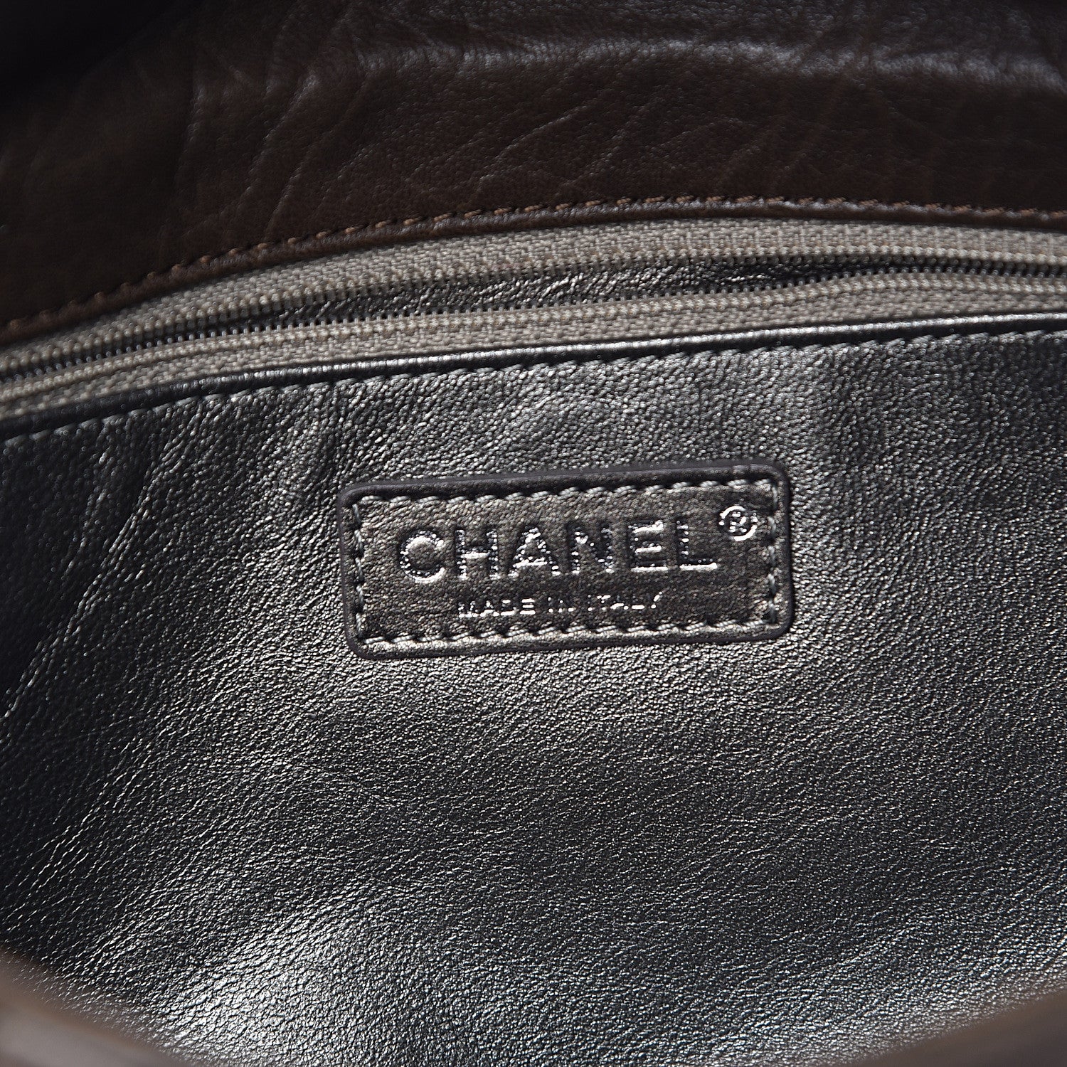Chanel Distressed Lambskin Lady Braid Flap Brown 6 of 11