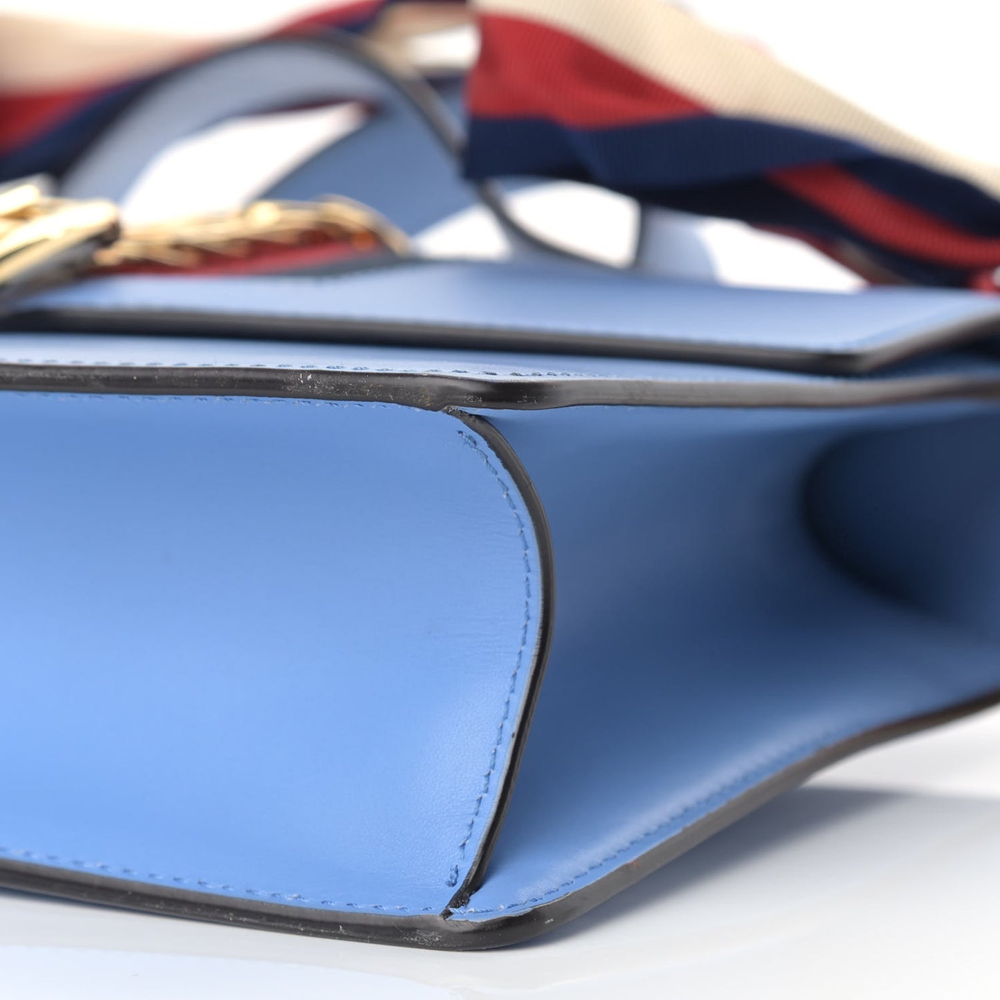 Calfskin Small Sylvie Shoulder Bag Clear Sky Blue