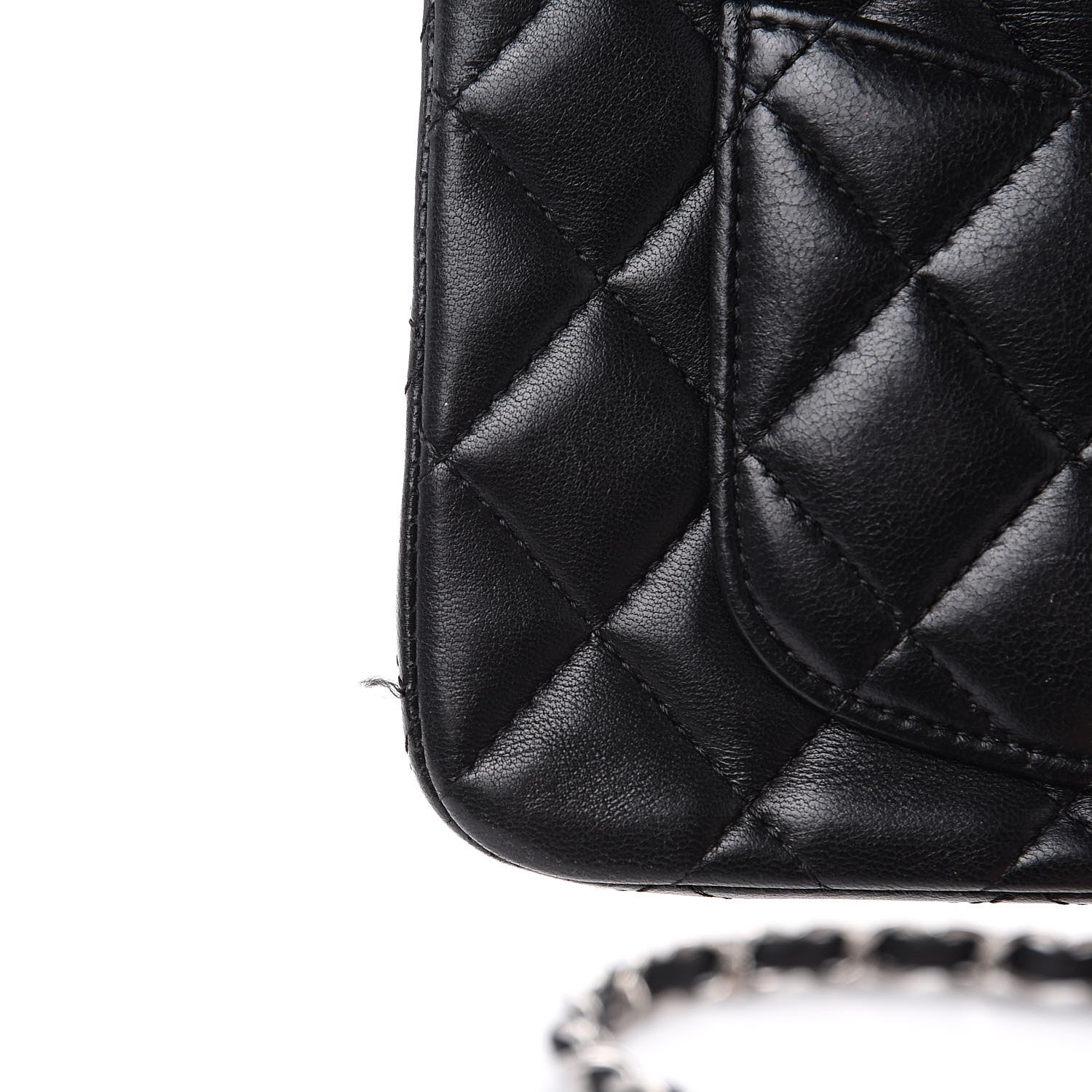 Chanel Lambskin Quilted Mini Rectangular Flap Black 11 of 16