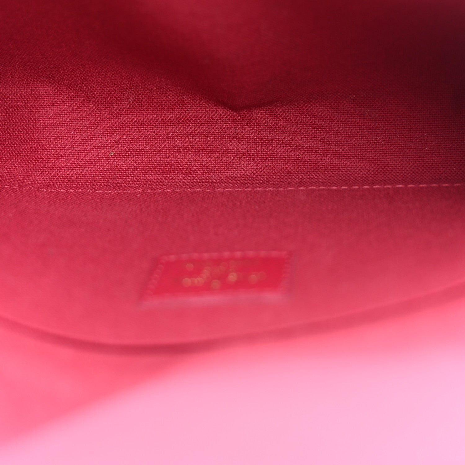 Louis Vuitton Monogram Pochette Felicie Chain Wallet Fuchsia 6 of 14