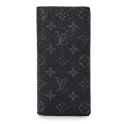Louis Vuitton Monogram Eclipse Brazza Wallet 1 of 9