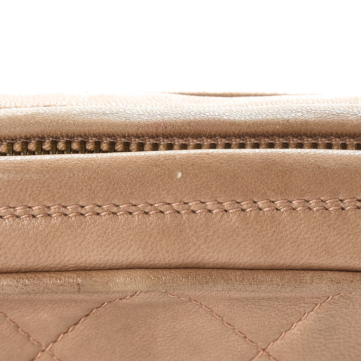 Chanel Lambskin Quilted Camera Case Beige 14 of 16