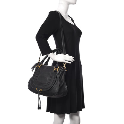 Chloe Calfskin Medium Marcie Satchel Black 2 of 9
