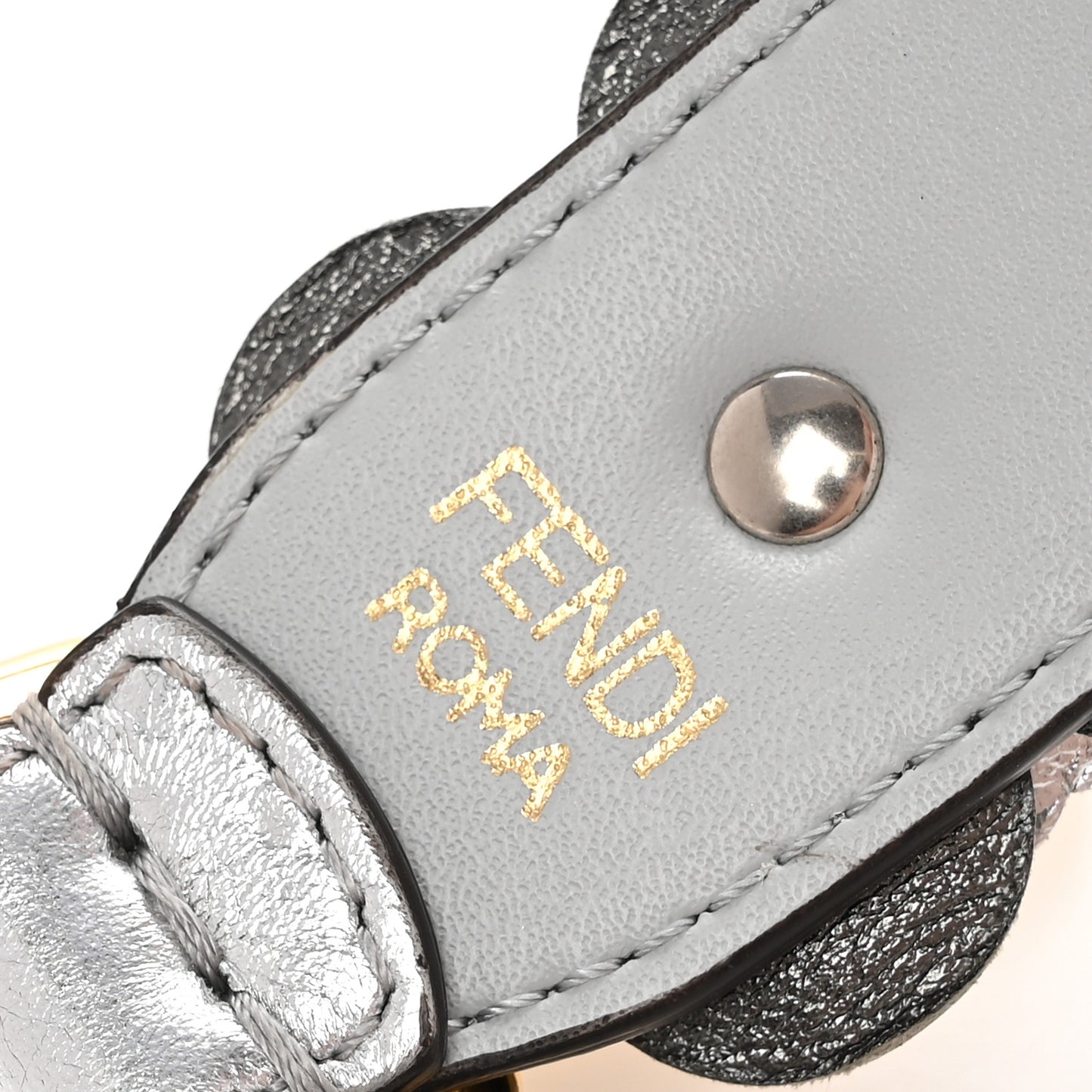 Vitello Catalan Mirror Flowerland Studded Mini Strap You Argento Multicolor