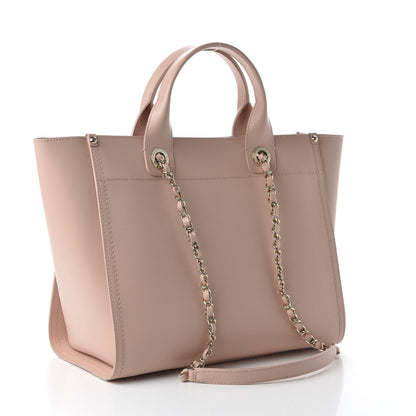Chanel Caviar Small Studded Deauville Tote Light Pink 4 of 11