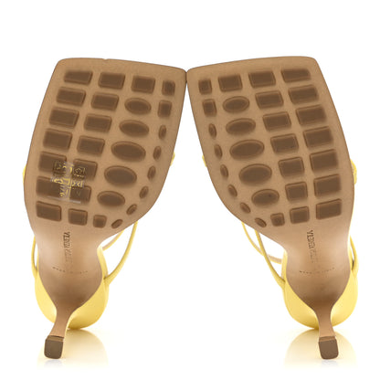 Bottega Veneta Lambskin Stretch Multi Strap 90mm Sandals 37 Lemonade 5 of 10