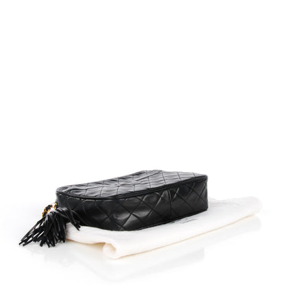Chanel Lambskin Quilted Tassel Camera Case Black 4 of 8