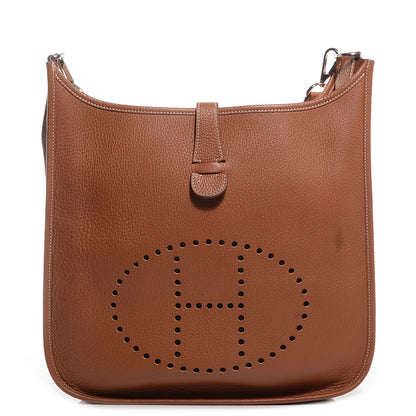 Hermes Taurillon Clemence Evelyne III GM Gold 1 of 12