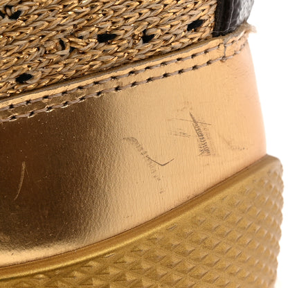 Louis Vuitton Technical Nylon Monogram Rubber Aftergame Sneakers 37.5 Gold 14 of 15