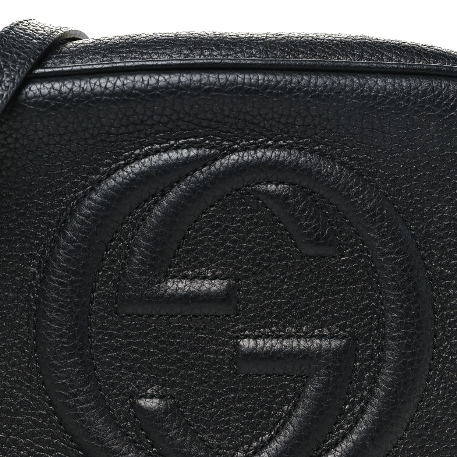 Gucci Pebbled Calfskin Small Soho Disco Bag Black 8 of 10