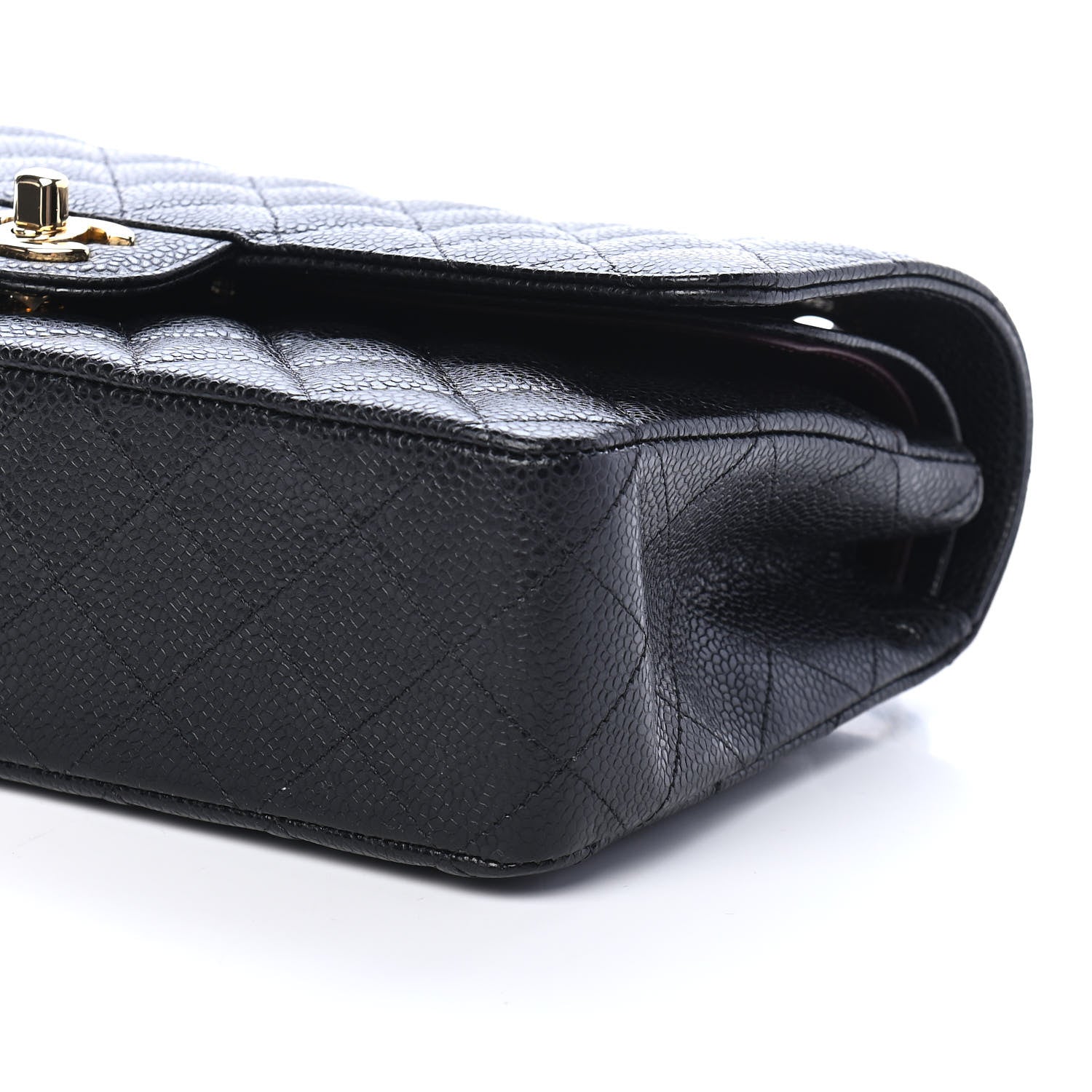 Chanel Caviar Quilted Medium Double Flap Black 9 of 10
