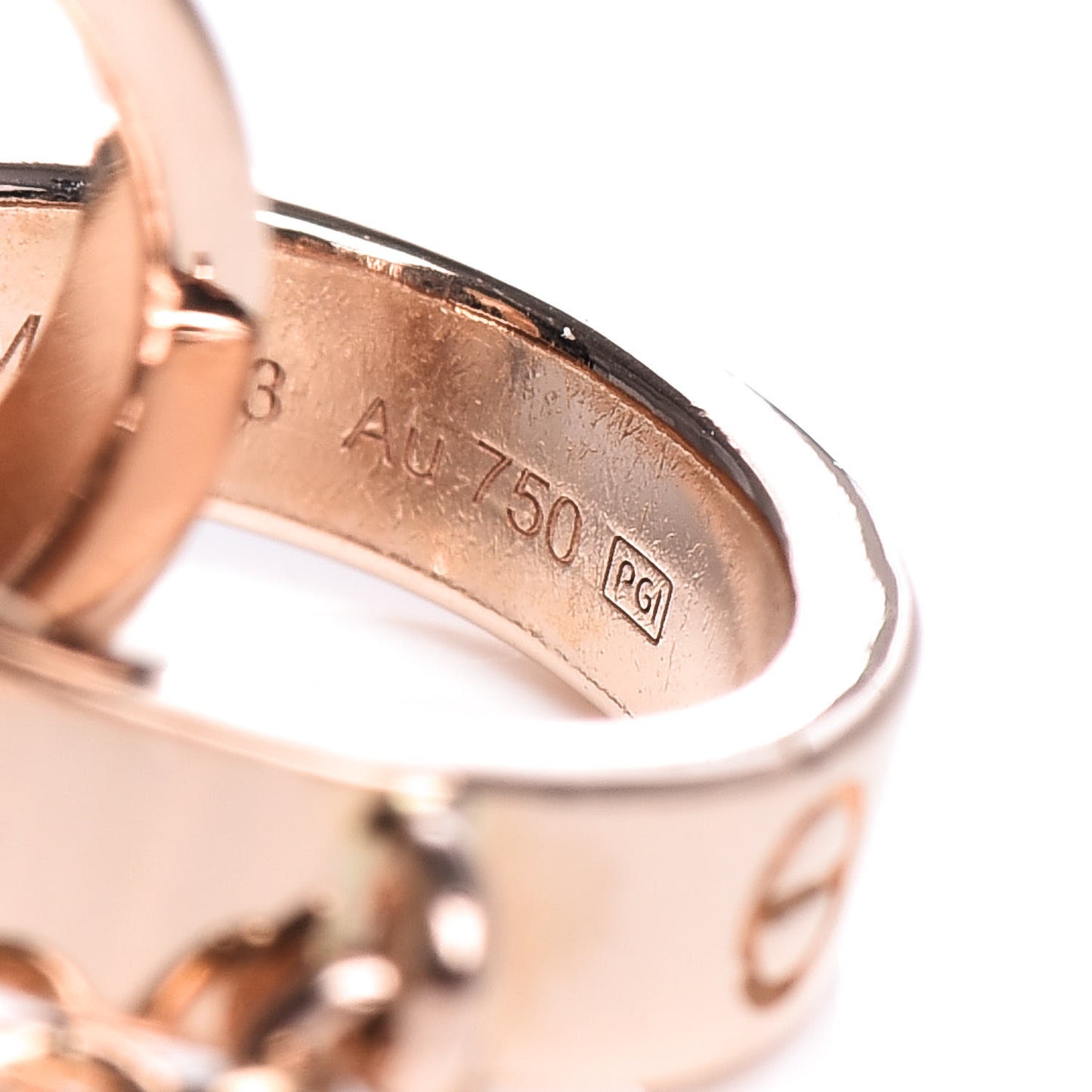 18K Pink Gold Interlocking LOVE Bracelet