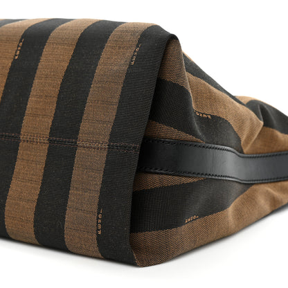 Fendi Pequin Cuoio Vegetale Large Hobo Tobacco Rosso Black 14 of 16