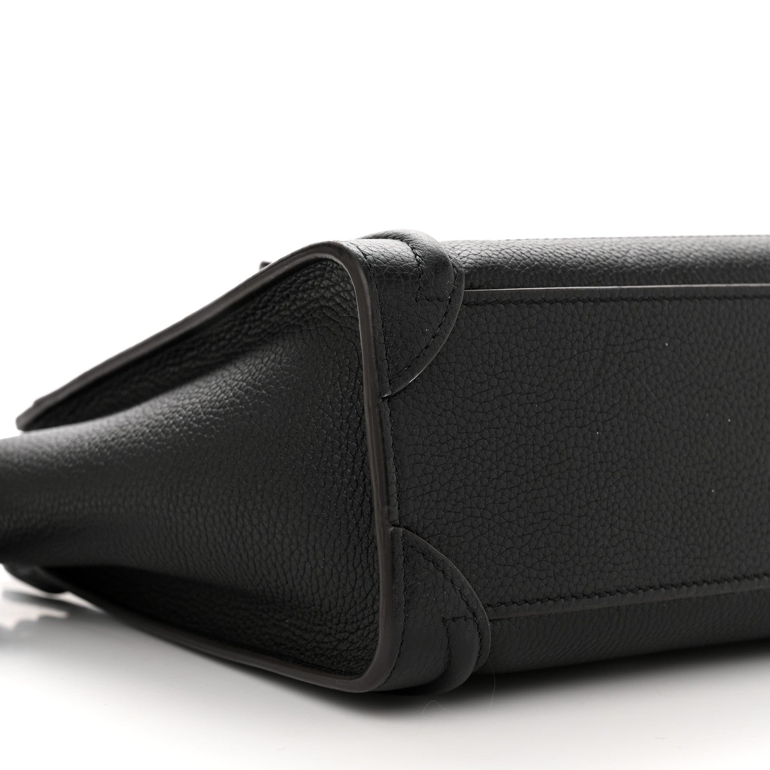 Celine Drummed Calfskin Nano Luggage Black 9 of 10